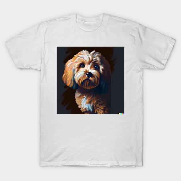 Cute Cavoodle Drawing T-Shirt by Play Zoo